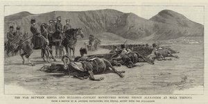 Kriget mellan Servia och Bulgarien, kavallerimanövrar inför prins Alexander vid Mala Tirnova
